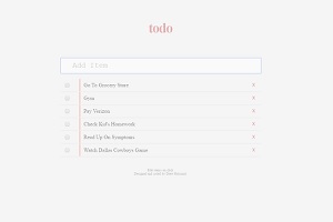 todo list app page